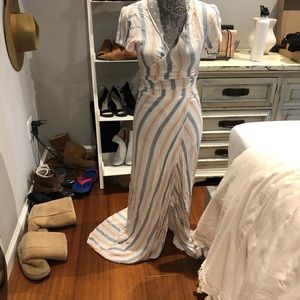 Never been work crop skirt and maxi skirt set